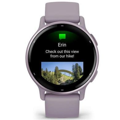 Смарт-годинник Garmin Vivoactive 5 Metallic Orchid Aluminum Bezel with Orchid Case and Silicone Band (010-02862-53) [613054]