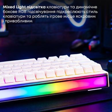 Клавіатура Ajazz NK68 Red Switch White USB-C (NK68-R-W) [618099]