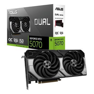 Відеокарта ASUS GeForce RTX 5070 12GB GDDR7 OC DUAL-RTX5070-O12G (90YV0M17-M0NA00) [102594]