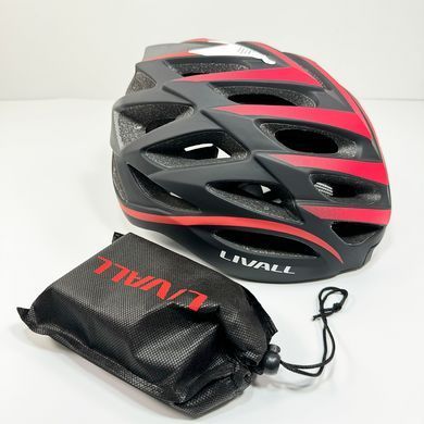 Захисний шолом Livall BH62 NEO (L) Black&Red (55-61см), акустика, мікрофон, сигнали поворотів та стопів, додаток, пульт BR80, Bluetooth (LIV-TBH62N-1041) [800031]