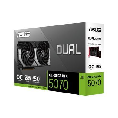 Відеокарта ASUS GeForce RTX 5070 12GB GDDR7 OC DUAL-RTX5070-O12G (90YV0M17-M0NA00) [102594]