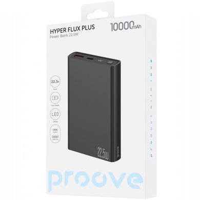Універсальна мобільна батарея Proove Hyper Flux Plus 22.5W 10000mAh Black (PBF122120001) [613239]