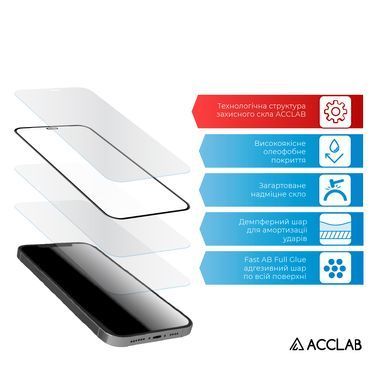 Захисне скло ACCLAB Full Glue для Samsung Galaxy S25+ SM-S936 Black (1283126609787) [603545]
