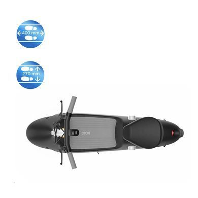 Електросамокат з сидінням OKAI Ceetle PRO EA10C Black 10', 350(900)W, 25Km/h, 10.4Ah, 55Km, 20%, NFC, App, 29kg (EA10C-B) [800008]