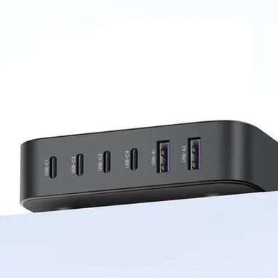 Зарядний пристрій Ugreen CD271 200W (4хUSB-C+2xUSB-A) Black (40914) [616252]