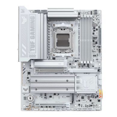 Материнcька плата ASUS TUF GAMING X870-PRO WIFI7 W NEO sAM5 X870 4xDDR5 M.2 HDMI USB Type-C Wi-Fi BT ATX білий (90MB1NY0-M0EAY0) [113750]