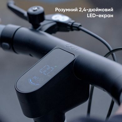 Електросамокат з сидінням OKAI Ceetle PRO EA10C Black 10', 350(900)W, 25Km/h, 10.4Ah, 55Km, 20%, NFC, App, 29kg (EA10C-B) [800008]