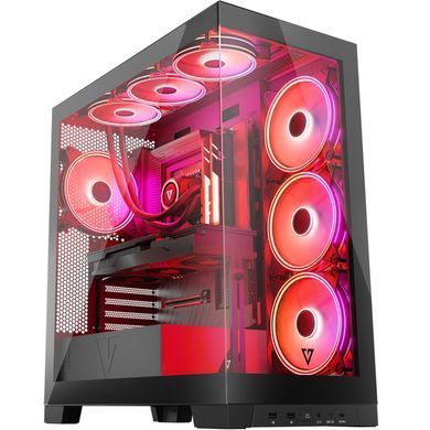 Корпус Modecom VOLCANO SPACE APEX ARGB 4x140mm fans MIDI USB 3.0x2+TYPE-C BLACK без БЖ ATX (AT-SPACE-PG-10-000000-000) [403123]