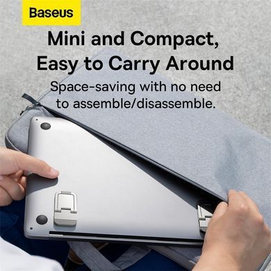 Підставка для ноутбука Baseus Slim Laptop Kickstand （2pcs）Silver (LUZC000012) [802728]