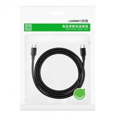 Кабель UGREEN US286 USB 2.0 Type C to Type C Cable Nickel Plating 1.5m (Black) (UGR-50998) [803338]