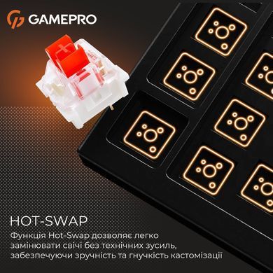 Клавіатура GamePro Genesis Metallic Outemu Red Swithes USB Black (MK110B) [615506]