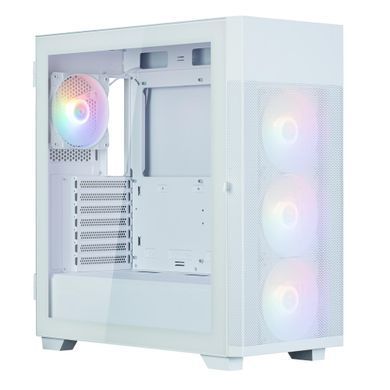 Корпус Zalman S5 Neo без БЖ, 1xUSB3.1, 1xUSB2.0, 4x120мм FRGB, VGA 390мм, LCS ready, TG Side Panel, ATX, білий (S5NEOWHITE) [109567]