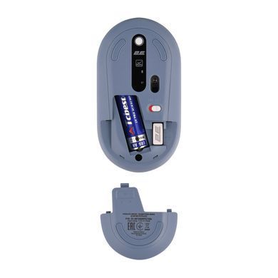 Миша 2E MF300 PETS:CATS Silent WL BT, синій (2E-MF300WPETSBL) [104091]