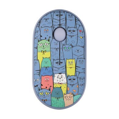 Миша 2E MF300 PETS:CATS Silent WL BT, синій (2E-MF300WPETSBL) [104091]