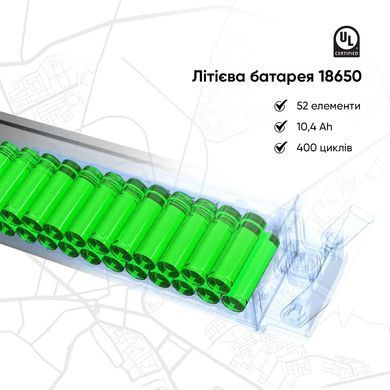 Електросамокат з сидінням OKAI Ceetle PRO EA10C Black 10', 350(900)W, 25Km/h, 10.4Ah, 55Km, 20%, NFC, App, 29kg (EA10C-B) [800008]