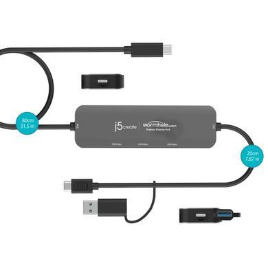 USB-хаб J5create Wormhole Switch Grey (JCH462-N) [618234]