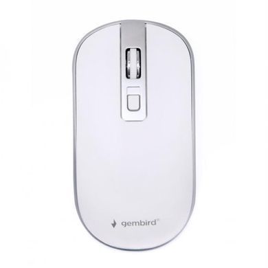 Миша бездротова Gembird White/Silver (MUSW-4B-06-WS) [606570]