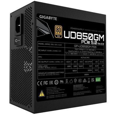 Блок живлення ATX3.1 850W GIGABYTE (GP-UD850GM PG5 V2) [502569]