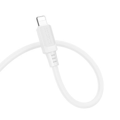 Кабель BOROFONE BX115 Lotto silicone charging data cable iP White (6941991119637) [805692]