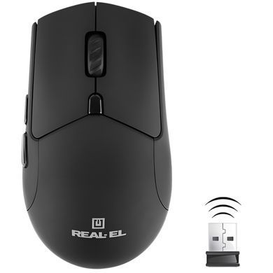 Миша бездротова REAL-EL RM-460W Black (EL123200048) [606721]