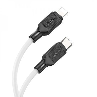 Кабель HOCO X90 Cool silicone PD charging data cable for iP White (6931474788399) [805376]
