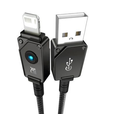 Кабель Baseus Unbreakable Series Fast Charging Data Cable USB to iP 2.4A 2m Cluster Black (P10355802111-01) [802320]