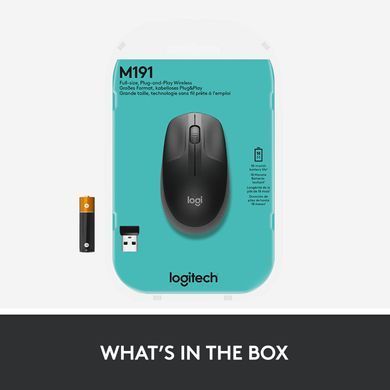 Миша бездротова Logitech M190 Wireless Charcoal (910-005905) [502664]
