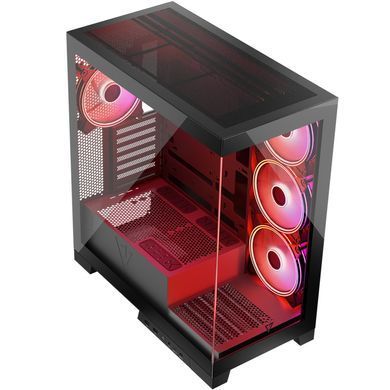 Корпус Modecom VOLCANO SPACE APEX ARGB 4x140mm fans MIDI USB 3.0x2+TYPE-C BLACK без БЖ ATX (AT-SPACE-PG-10-000000-000) [403123]