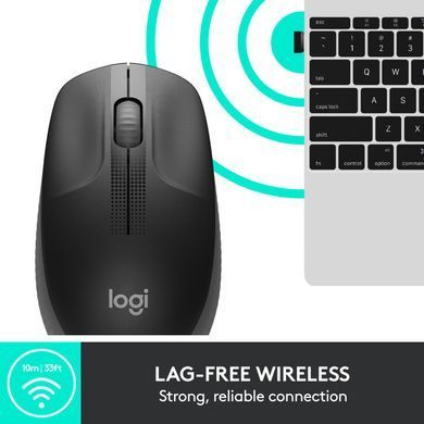 Миша бездротова Logitech M190 Wireless Charcoal (910-005905) [502664]