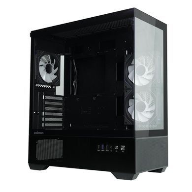 Корпус Zalman Chronix без БЖ, 1xUSB3.0, 1xUSB2.0, 1x Type C, 2x120мм ARGB Reverse, 1x120мм ARGB, VGA 410мм, LCS ready, TG Side/Front Panel, ATX, чорний (CHRONIXBLACK) [109655]
