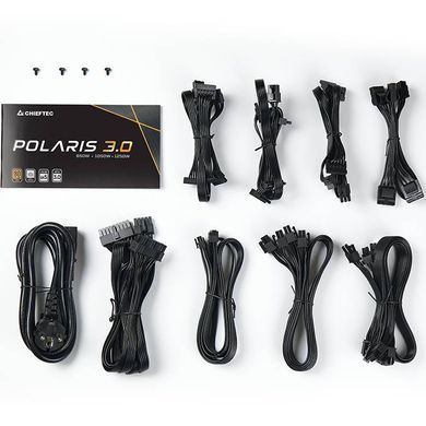 БЖ 1050W Chieftec POLARIS 3.0, 135 mm, 80+ GOLD, Cable management, retail (PPS-1050FC-A3) [402875]