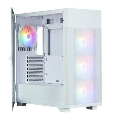 Корпус Zalman S5 Neo без БЖ, 1xUSB3.1, 1xUSB2.0, 4x120мм FRGB, VGA 390мм, LCS ready, TG Side Panel, ATX, білий (S5NEOWHITE) [109567]