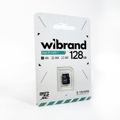 Карта пам'яті microSDXC (UHS-1) Wibrand 128Gb class 10 (WICDHU1/128GB) [802866]