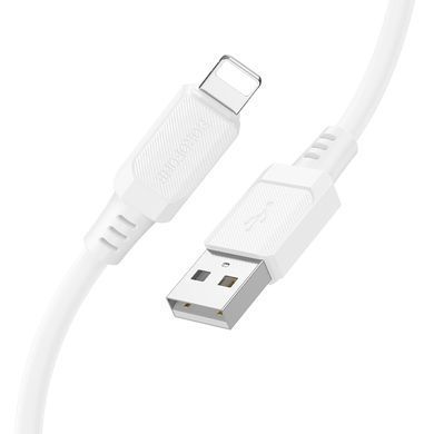 Кабель BOROFONE BX115 Lotto silicone charging data cable iP White (6941991119637) [805692]
