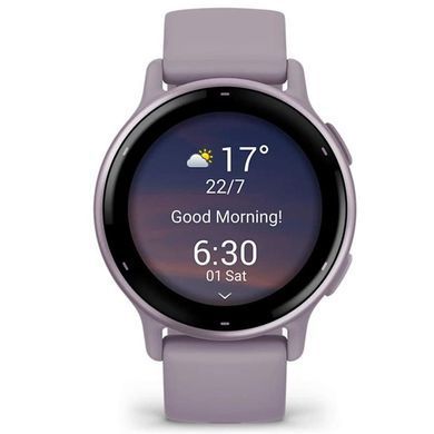 Смарт-годинник Garmin Vivoactive 5 Metallic Orchid Aluminum Bezel with Orchid Case and Silicone Band (010-02862-53) [613054]