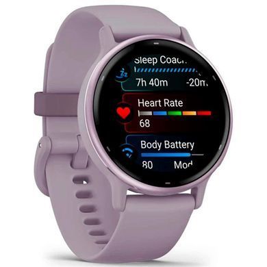 Смарт-годинник Garmin Vivoactive 5 Metallic Orchid Aluminum Bezel with Orchid Case and Silicone Band (010-02862-53) [613054]