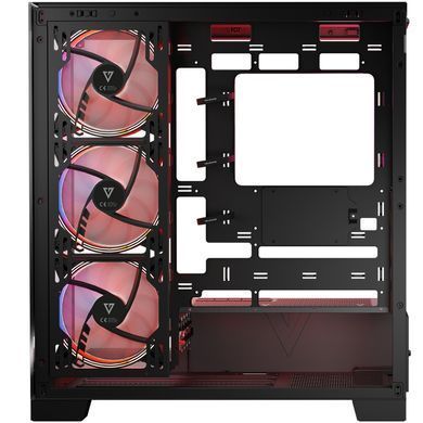 Корпус Modecom VOLCANO SPACE APEX ARGB 4x140mm fans MIDI USB 3.0x2+TYPE-C BLACK без БЖ ATX (AT-SPACE-PG-10-000000-000) [403123]