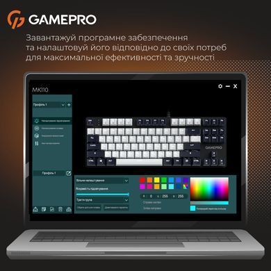 Клавіатура GamePro Genesis Metallic Outemu Red Swithes USB Black (MK110B) [615506]