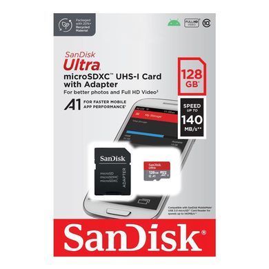 Карта пам&rsquo;яті MICRO SDXC 128GB UHS-I W/A SANDISK (SDSQUAB-128G-GN6MA) [501187]