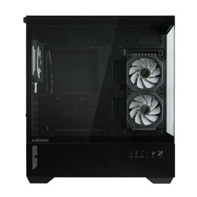 Корпус Zalman Chronix без БЖ, 1xUSB3.0, 1xUSB2.0, 1x Type C, 2x120мм ARGB Reverse, 1x120мм ARGB, VGA 410мм, LCS ready, TG Side/Front Panel, ATX, чорний (CHRONIXBLACK) [109655]