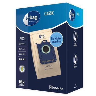 Мішки для пилососів Electrolux S-Bag Classic 3л, 15шт (E200SM) [15749]