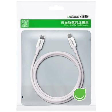 Кабель USB 2.0 Type-C M-M, 1 м, 60W Білий, ABS Cover US264 UGREEN (60518) [402430]