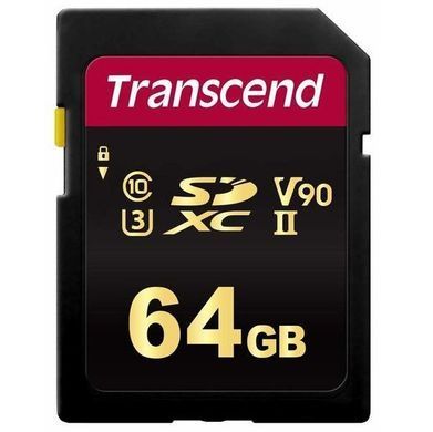 Карта пам'яті Transcend SD 64GB C10 UHS-II U3 R285/W220MB/s 4K (TS64GSDC700S) [108896]