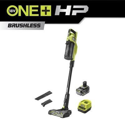 Пилосос акумуляторний Ryobi ONE+ HP RSV18X-1X40G 18В 1х4А&middot;год 90Вт 20кПа контейнер 0.8л HEPA12 3.1кг (5133005660) [105713]