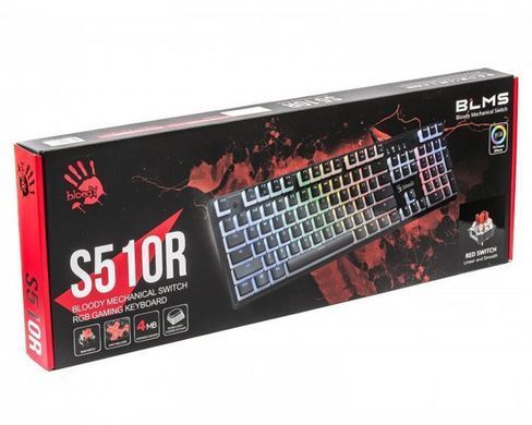 Клавіатура Bloody S510R Pudding Black (S510R Bloody (Pudding Black)) [605971]