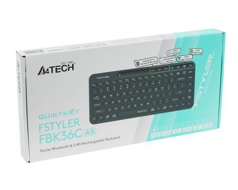 Клавіатура бездротова A4Tech FBK36C AS Black (FBK36C AS (Black)) [606098]
