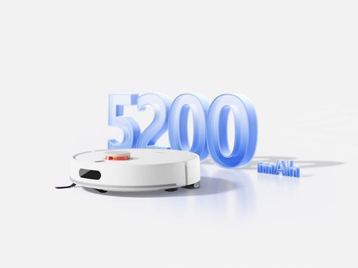 Робот-пилосос Xiaomi H40, h=9.7см, вологе прибирання, конт пил -0.4л, автон. робота до 180хв, білий (1163556) [111523]