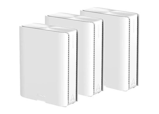Система WiFi-Mesh ASUS ZenWiFi BQ16 BE25000, 2xGE LAN, 1xGE WAN/LAN, 1x10GE LAN, 1x10GE WAN/LAN 1xUSB 3.0, 3мод, білий (90IG08K0-MO3N4V) [104725]