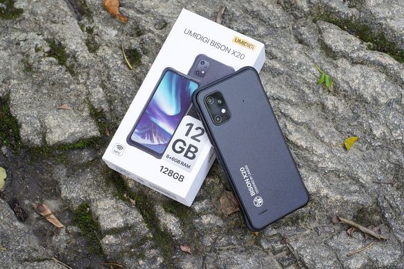 Смартфон UMIDIGI BISON X20 NFC 6.53" 6/128ГБ, 2SIM, 6000мА&middot;год, чорний (6973553523750) [11239]