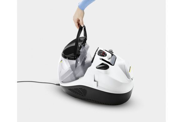 Паропилосос Karcher SV 7, 2200Вт, вологе прибирання, вода -0.45л, HEPA, обробка парою, біло-чорний (1.439-490.0) [105678]